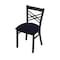 Holland Bar Stool Co 620 Catalina 18" Chair with Black Wrinkle Finish and Canter Twilight Seat 62018BW002 - alternate 1